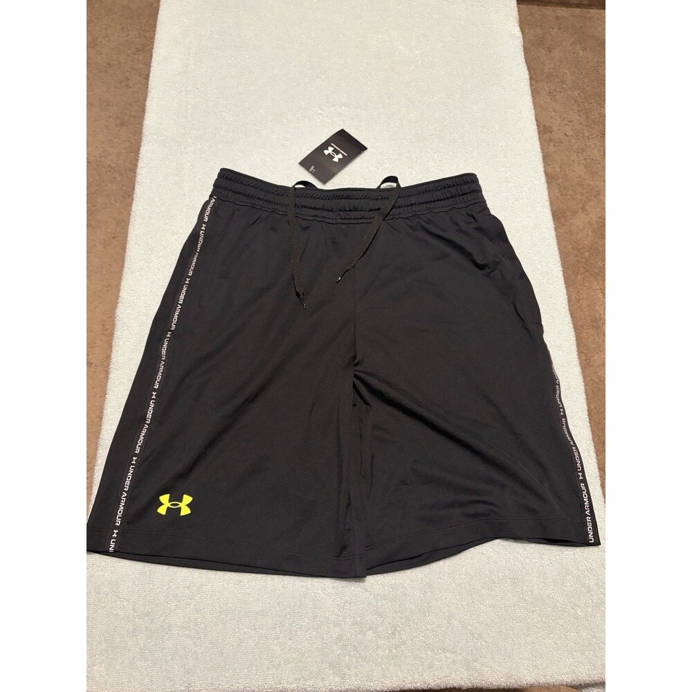 Under Armour Men’s JID Knit Shorts Black Medium Fitted Athletic Training NWT